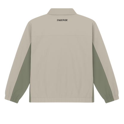 GREY WINDBREAKER TOP