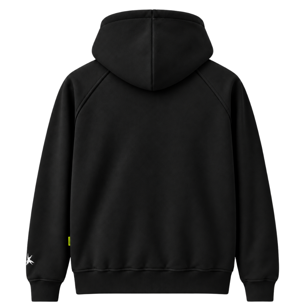 BLACK BASICS ZIP-UP
